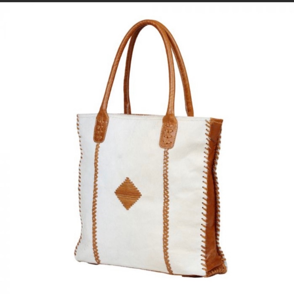Myra Purity Leather and Hair on Hide Purse